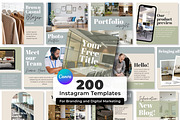 Soft Pastel Canva Instagram Template, a Social Media Template by Everyday Perfection (Thumbnail 1 of 8)