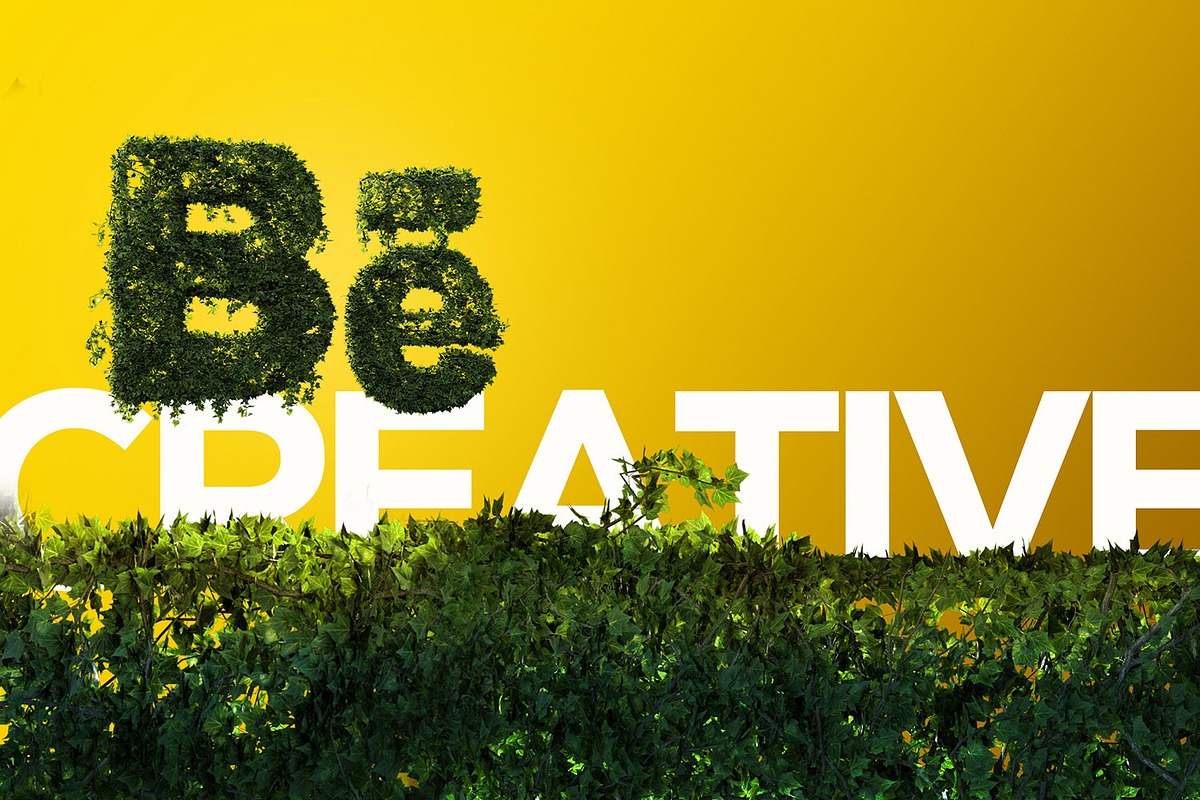 PSD Ivy Leaves 3D Letters, an Object Graphic by GK Creative (Photo 2 of 9)