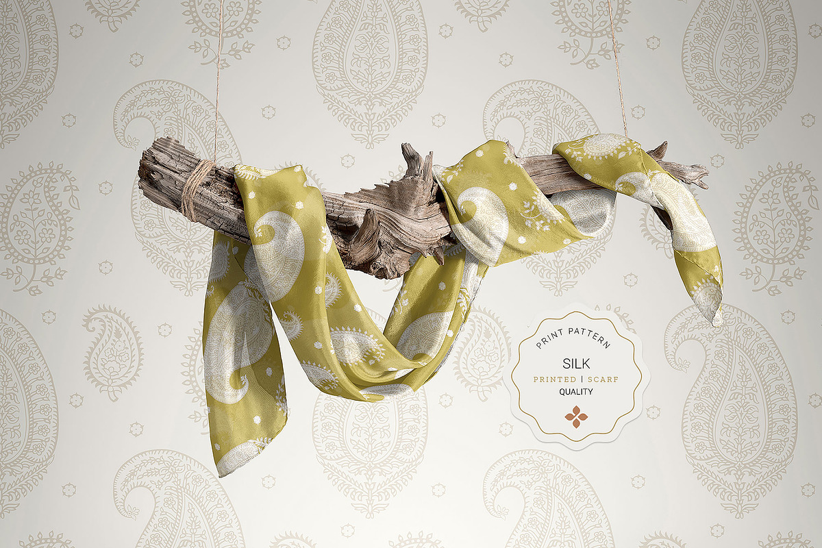 Vintage Block Prints Paisley & Motif, a Pattern Graphic by TSTUDIO (Photo 9 of 10)