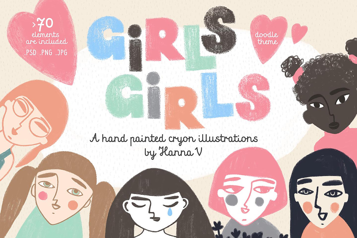 GIRLS GIRLS, an Education Illustration by HANNA V (Photo 1 of 8)