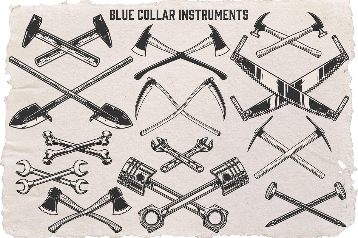 Skull creator (Blue collar edition), a Branding & Logo Template by DGIM studio (Photo 4 of 7)