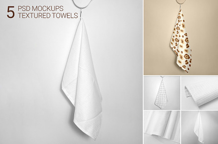 Towel Mockup | Textured | Layered, a Household Mockup by bazarova