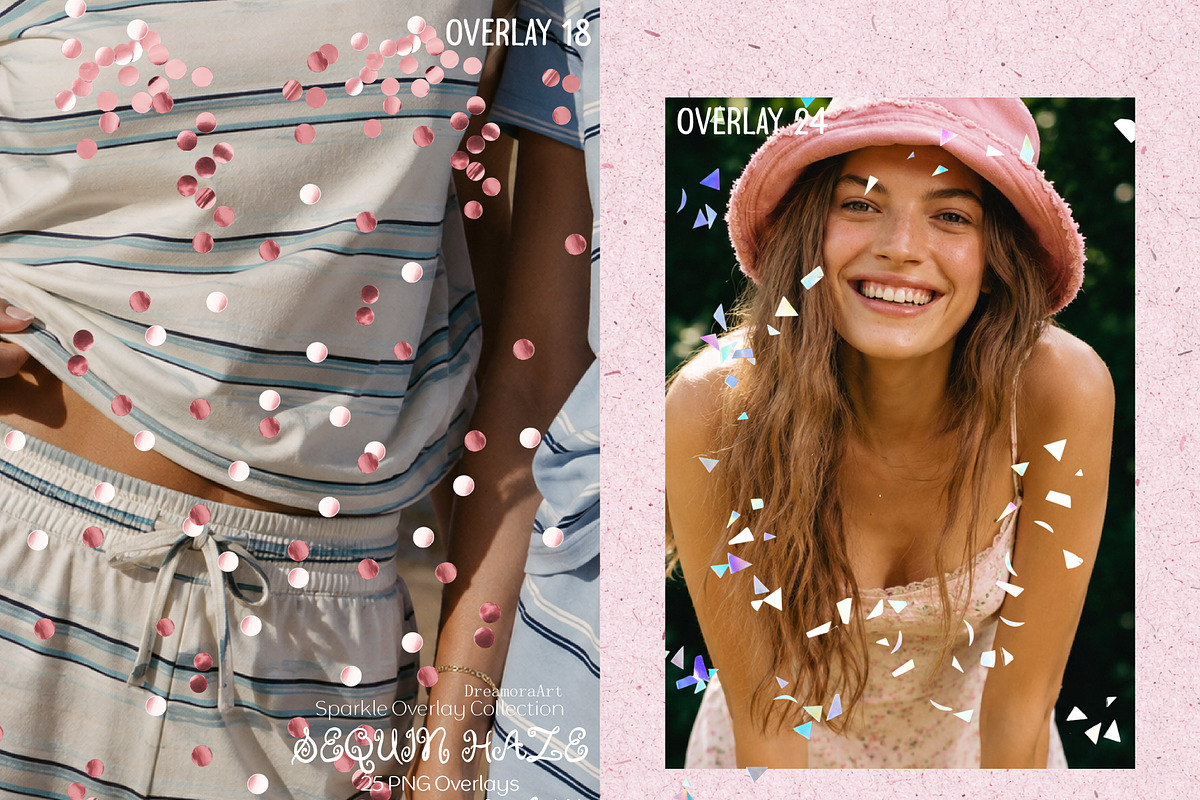 Sequin Haze: Sparkle PNG Overlays, a Texture Graphic by DreamoraArt (Photo 10 of 17)