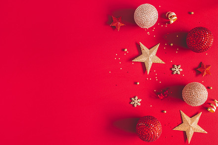 Christmas decorations containing christmas, red, and ornament, a Holiday Photo by Flaffy