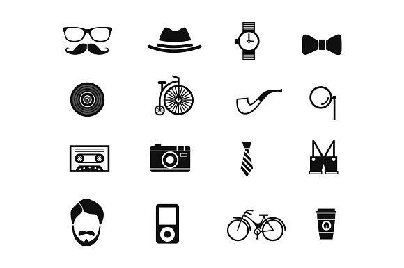 16 Hipster Icons