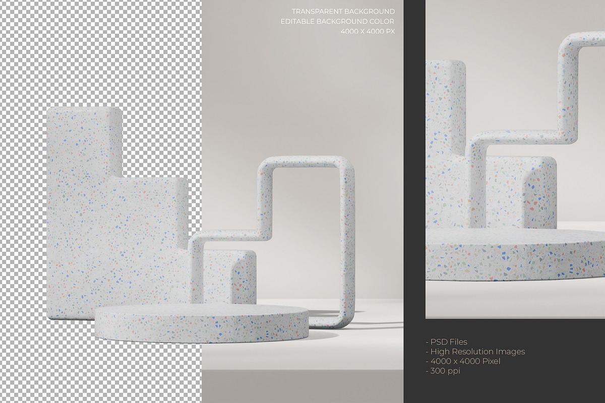 5 Podium with Transparent Background, a Background Graphic by faustudio (Photo 6 of 7)
