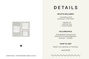 Four 1x1 Square cards mockup, a Merchandise Mockup by MCKP*ME (Thumbnail 2 of 5)