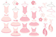 Soft Pink Ballet Tutus Clipart, an Illustration by Amanda Ilkov (Thumbnail 2 of 2)