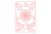 Floral Flower Laser Cut SVG, an Object Graphic by DreamCafeArt (Thumbnail 2 of 3)