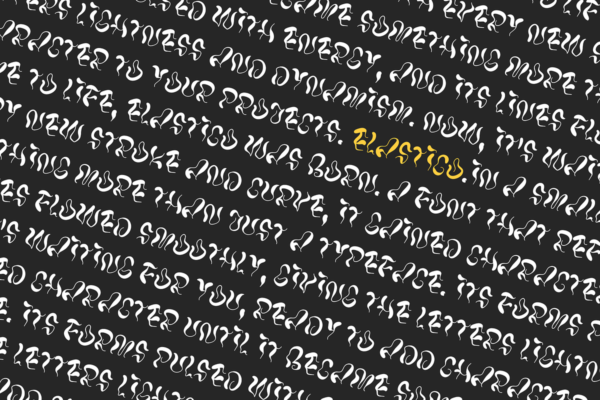 Elastico Modern Display Font, a Script Font by typendy (Photo 4 of 9)