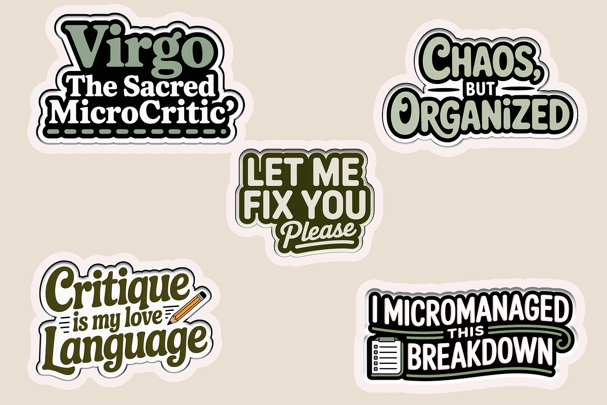 Funny Zodiac Digital Sticker Set, an Object Graphic by Jakayla Digital Co (Photo 18 of 20)