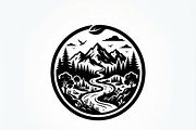 60 Eco Globe Landscape Silhouette, a Technology Illustration by Amazin_art (Thumbnail 8 of 49)