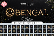 Bengal Sparkling Letters Overlays, a Symbol Font by PhotoSpirit (Thumbnail 1 of 8)