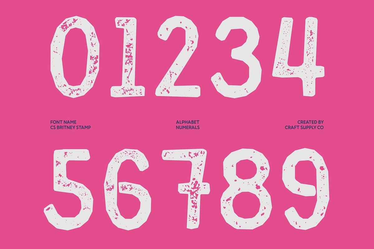 CS Britney Stamp, a Script Font by Craft Supply Co. (Photo 6 of 8)