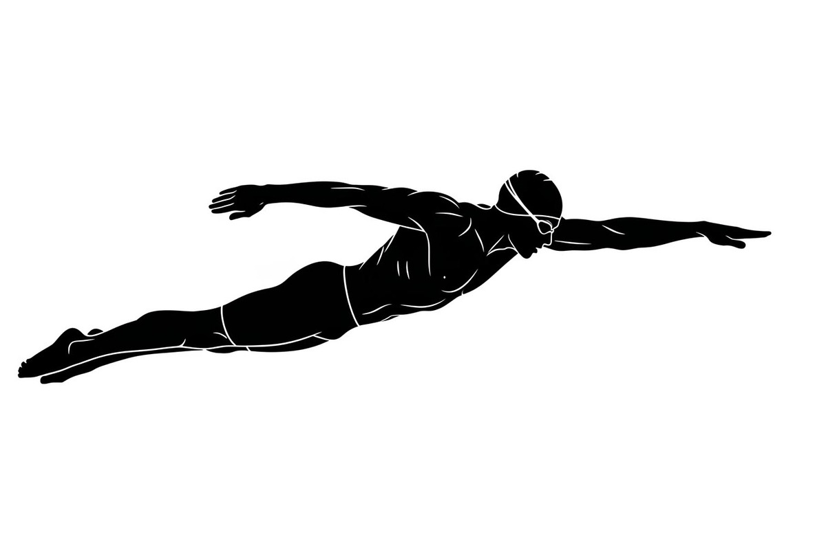 Swimming Sport Silhouette Vector Bun, an Illustration by jahid234 (Photo 47 of 51)