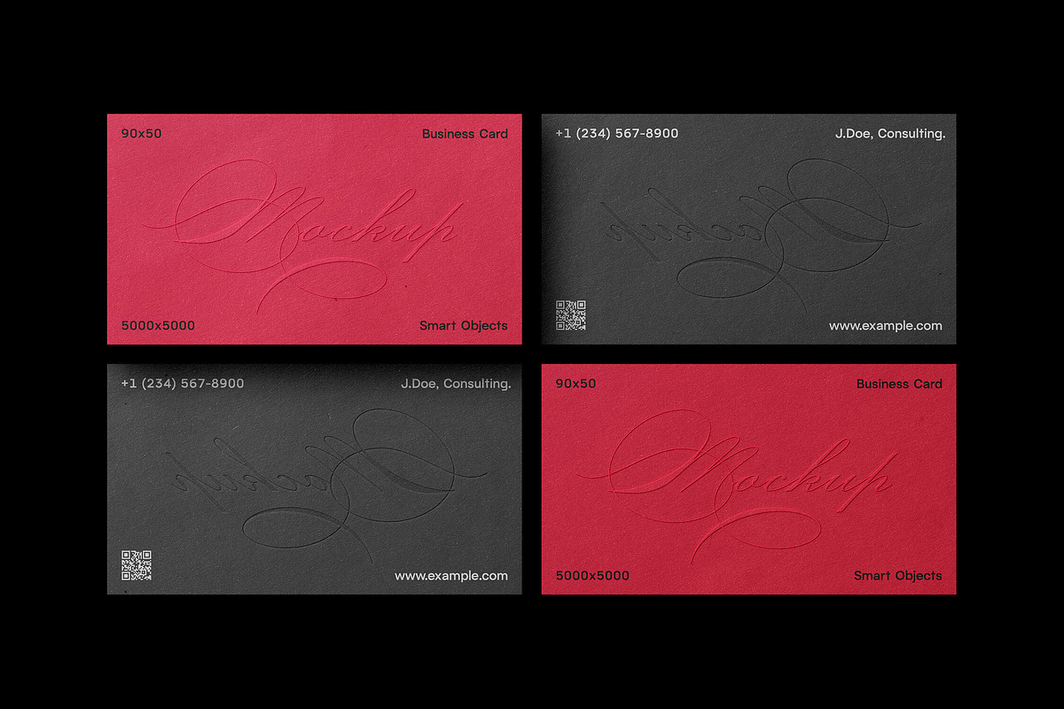 90x50 Business Card Layout Mockup, a Pens & Pencil Mockup by Design Squad (Photo 3 of 4)