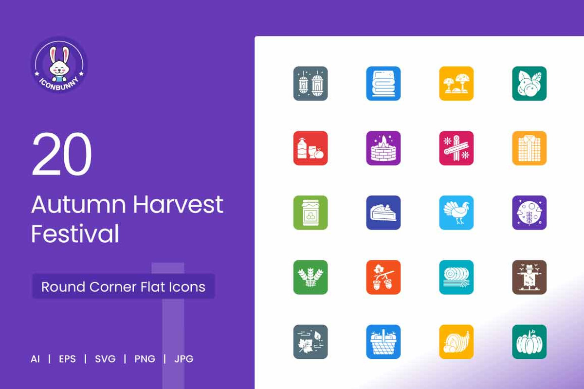 Autumn Harvest Round Corner Flat, an Icon by IconBunny (Photo 1 of 2)