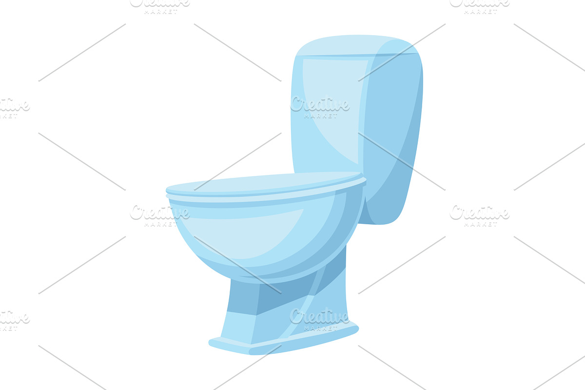 New ceramic toilet bowl. Clean, an Object Illustration by the8monkey