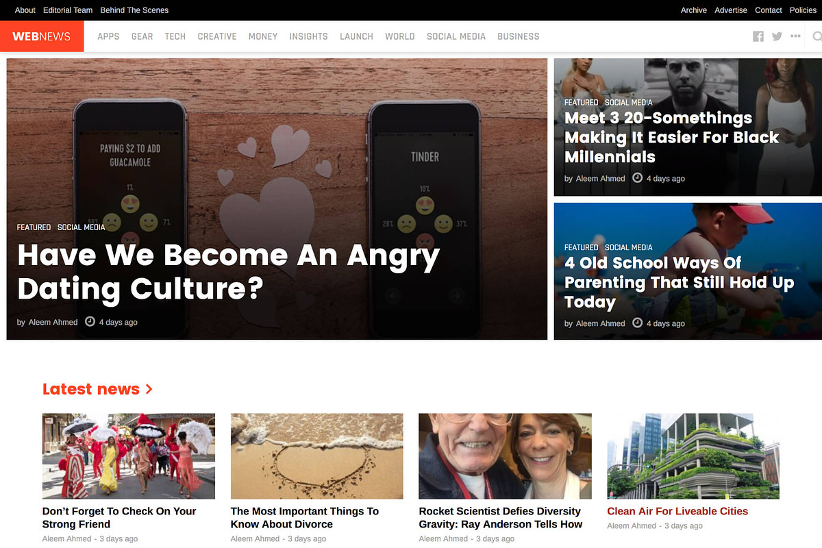 WebNews - Tech Magazine WP Theme, a WordPress Template by Magazine3 (Photo 1 of 2)