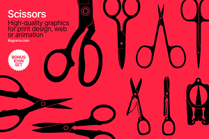 Scissors - Modern Graphics, an Object Illustration by illugrama