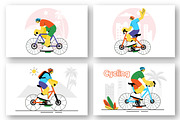 9 Outdoor Cycling Illustration, a Sport Illustration by denayunebgt (Thumbnail 3 of 3)