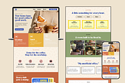 Coffee Shop & Café Website Template, a Landing Page Template by thecyella.co (Thumbnail 2 of 4)