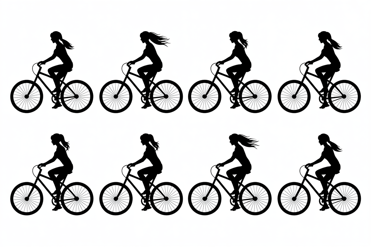 Woman Cyclists on Road Bikes, an Illustration by Amazin_art (Photo 3 of 9)