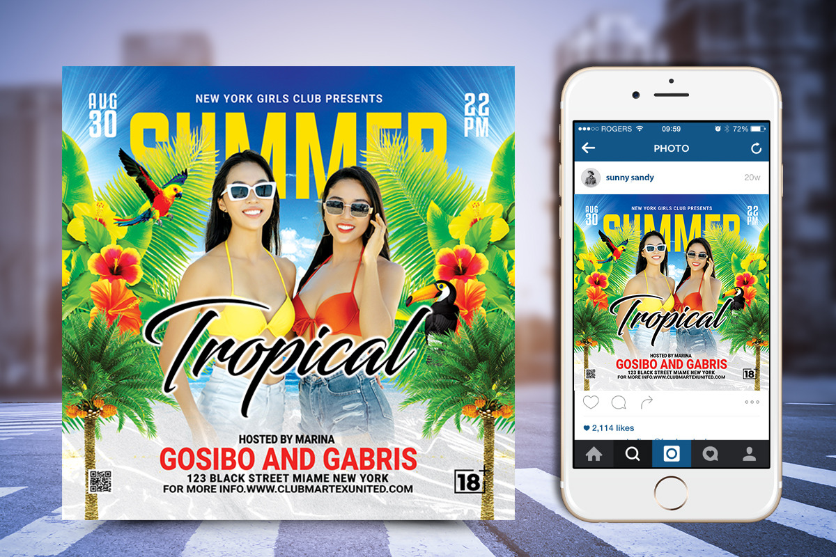 Summer Flyer, a Flyer Template by Poushe Design (Photo 2 of 4)