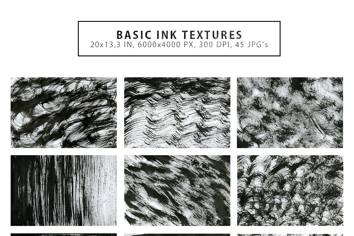 Inverted Black Ink Backgrounds 2, a Texture Graphic by ArtistMef