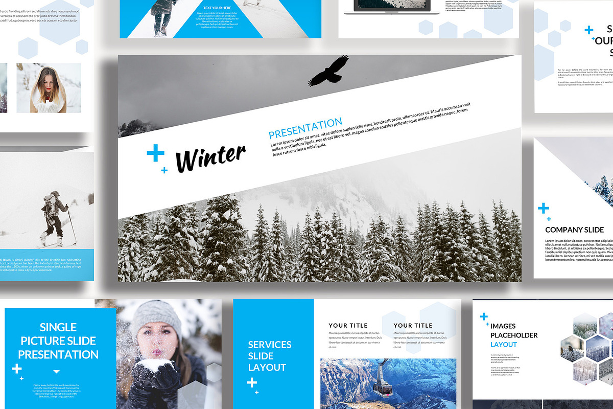 Winter Google Slides Template, a Presentation Template by Infinity Vector Studio (Photo 2 of 5)
