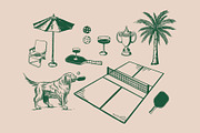 Pickleball Graphic, a Sport Illustration by Skilline Supply Co. (Thumbnail 5 of 13)