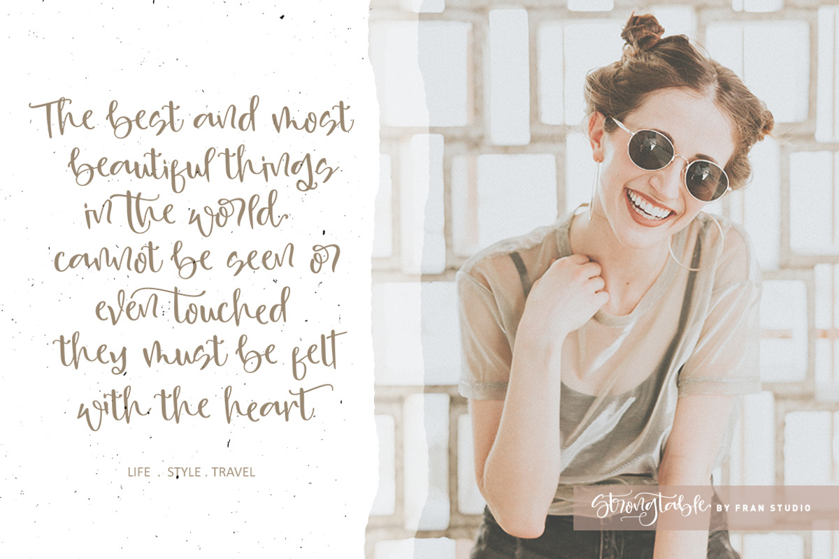 Strong table, a Script Font by Franstudio (Photo 11 of 17)