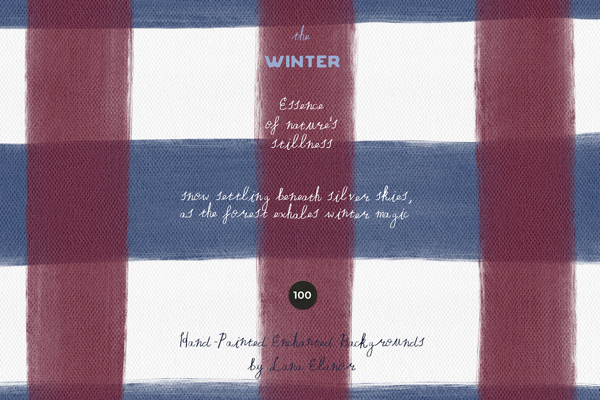 Hand-Painted Winter Backgrounds, a Background Graphic by Lana Elanor (Photo 3 of 16)