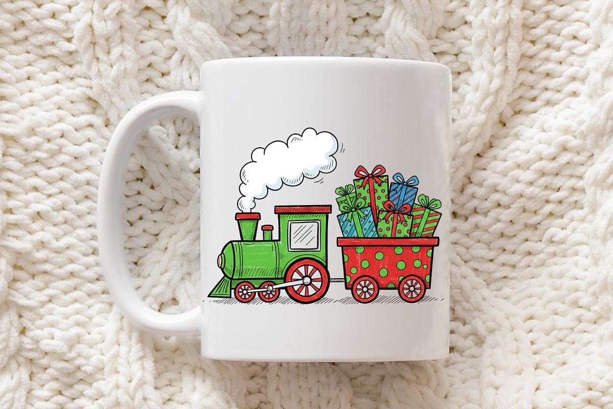 Christmas Train with Presents PNG, an Illustration by Libby Wishes (Photo 5 of 6)