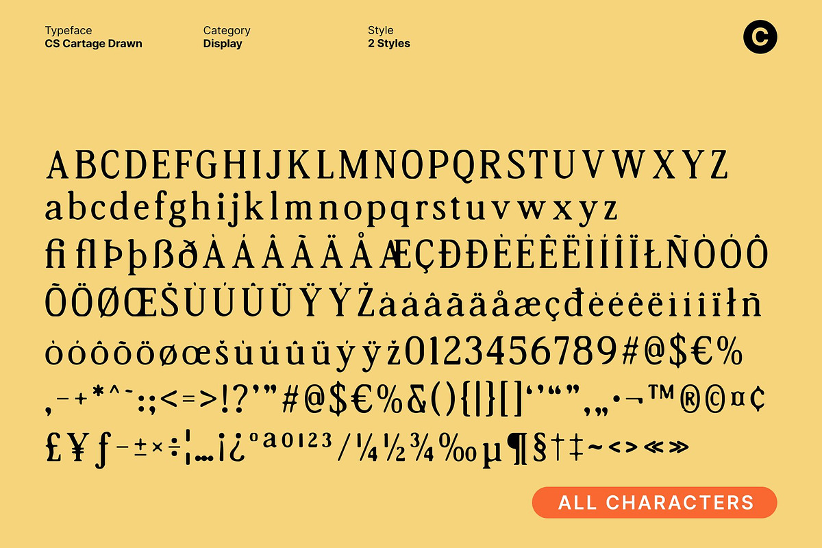 CS Cartage Drawn, a Serif Font by Craft Supply Co. (Photo 8 of 8)