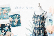 Watercolor Irises Flowers and Herons, an Illustration by Alamella (Thumbnail 5 of 15)