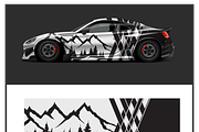 Sleek Racing Car Wrap Design, a Sport Illustration by CarWrap design (Thumbnail 3 of 4)