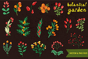 Botanical garden (vector, png), an Illustration by MagicForestory (Thumbnail 2 of 5)