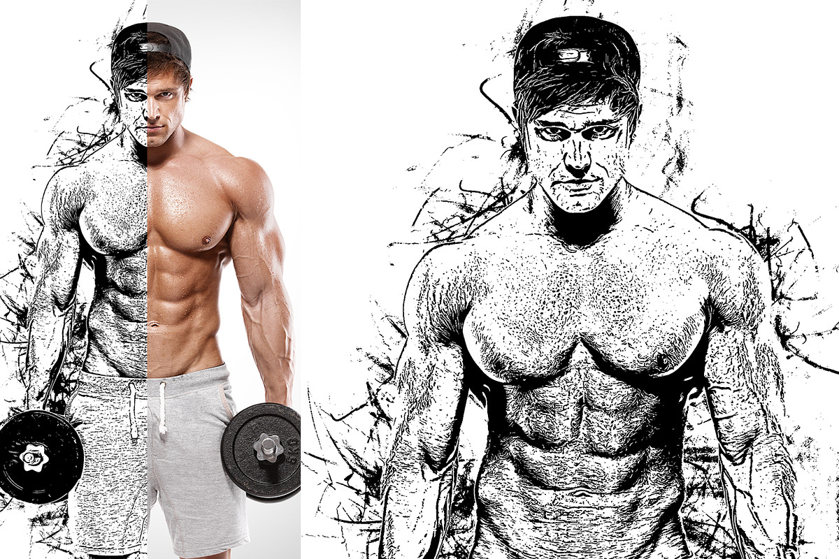 Vector Tracing Photoshop Action, an Action Add-On by MRI STUDIO (Photo 15 of 21)