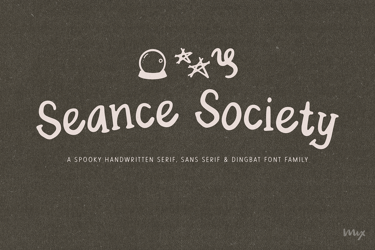 Seance Society — A Spooky Trio, a Handwritten Font by Mix Fonts (Photo 1 of 9)