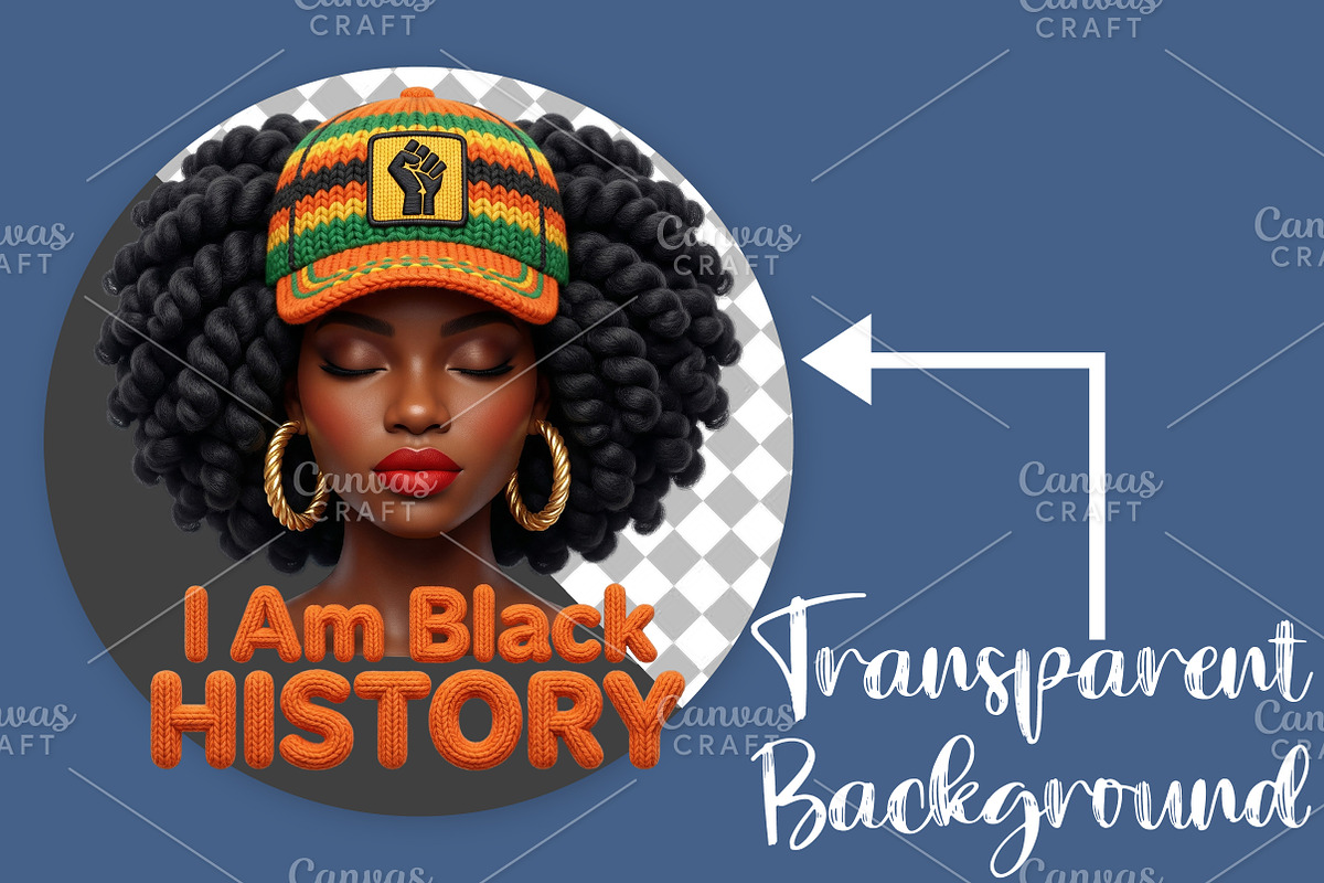 I am Black History PNG, an Illustration by Canvas Craft (Photo 2 of 6)