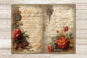 Old Letter Junk Journal Pages, a Decorative Illustration by GlamArtZhanna (Thumbnail 10 of 10)
