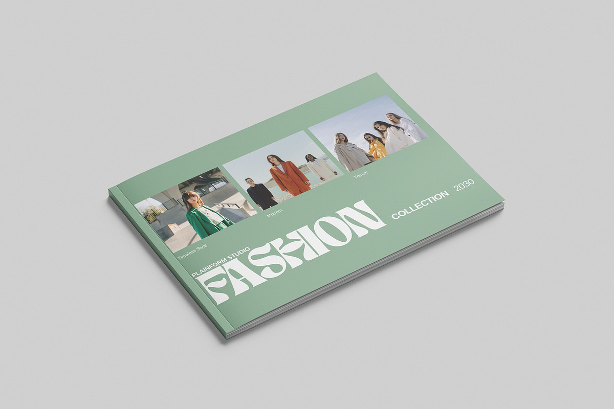 A4 Landscape Magazine Mockup, a Books & Magazine Mockup by UFR_GRAPHIC (Photo 3 of 5)