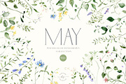 MAY Watercolor Spring Collection, a Decorative Illustration by Kaleriia (Thumbnail 1 of 12)