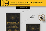 19 - Linear City Posters, an Outline Icon by Kursat Unsal (Thumbnail 3 of 6)