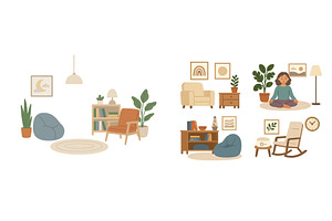 Cozy interior design ideas for, an Object Illustration by ZinetroN