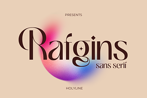 Rafgins - Display Font