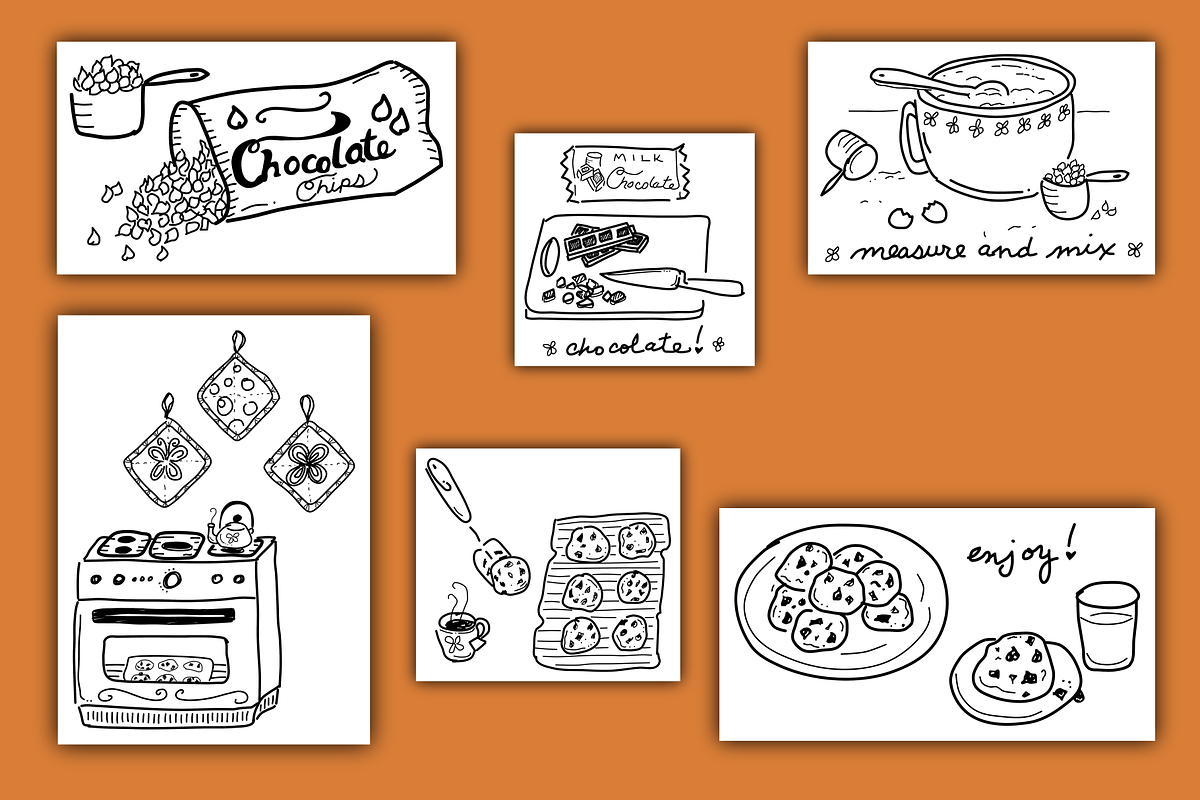 Baking Cookies Illustrations, a Food Illustration by AJ Doodles (Photo 4 of 16)