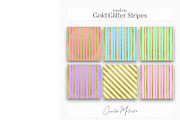 Gold Glitter Stripes Digital Paper, a Texture Graphic by Creative Matrix82 (Thumbnail 5 of 6)