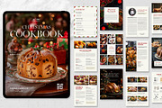 Digital Christmas Cookbook Template, a Magazine Template by BrandPacks (Thumbnail 1 of 5)